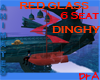 Anime Red Glass An Boat