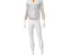 White orange polo tshirt