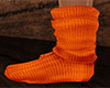 Orange Socks Slouchy (F)