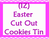 Easter Cookies Tin Iced