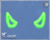 Neon Green Glow Horns