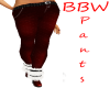 BBW Red Butterfly Pants