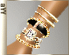 ~Gold Watch Bracelet Set