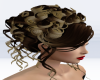 Ombre brown updo