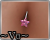 ~Vu~Silver/Pink StarBell