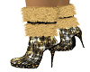 {D}Black & gold boots