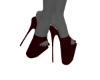 EU Burrgundy Party Pump