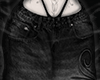 Baggy black jeans