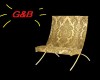 G&B Fishbone Chair Gold