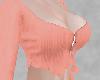 A~ Peach Knit Crop