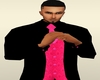 stylez men pink/blk coat