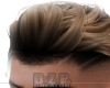 Slicked back. Blonde