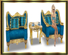 Blue Vintage Chair Set