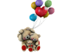 teddy family balloon