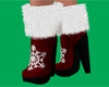 Fur Snowflake Ankle Boot