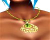 Emerald n Gold Necklace 
