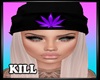 Weed Beanie Purple Blond