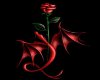 Red Rose n Dragon Poster