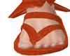 ♥NY ORANGE SANDALS