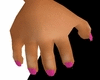 hot pink nails 