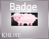 pink sheep badge