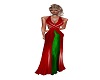 red green gown