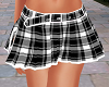 ~S Sassy Blk Plaid Skirt