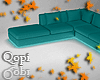 Teal Neon Couch