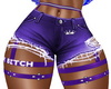 Purple Harness Shorts