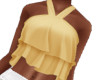 Yellow Ruffle Halter Top