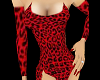 LFF Red Leopard Bodysuit