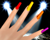 Shiny Rainbow Nails