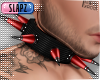!!S Spiked Collar Red