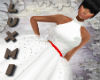 Red Belt Wedding Gown