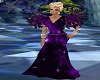 FEATHER GOWN,PURPLE