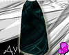 [A] Emerald Silk L Skirt