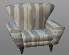 K  striped grey sofa