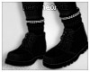 ☯Black Boots+Socks☯