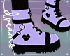 Purple & Black Goth Boot