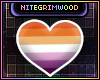 Lesbian Pride Heart