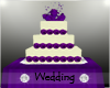 Purple Wedding Rose Cake