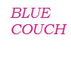 BLUE AND BLACK COUCH