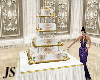 *JS*Gold Wedding Cake