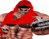M@Z HOODIE SCARF RED