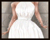 梅 silky white dress