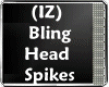 (IZ) Bling Head Spikes