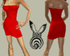 LW red mini dress