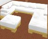 White Satin couch