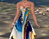 Dress Azul Dourado