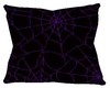 purple spider web pillow